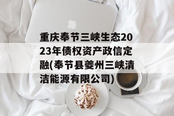 重庆奉节三峡生态2023年债权资产政信定融(奉节县夔州三峡清洁能源有限公司)