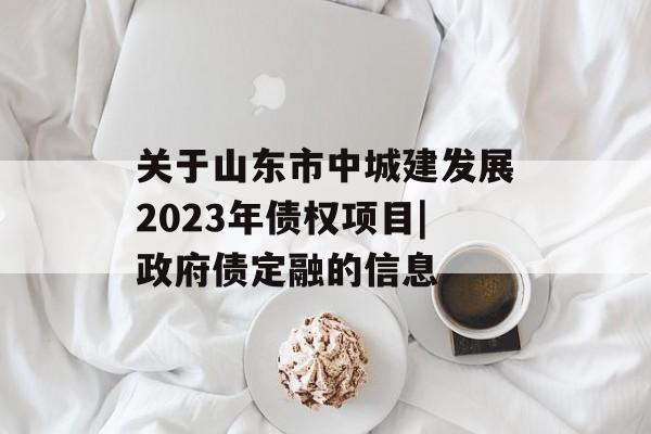 关于山东市中城建发展2023年债权项目|政府债定融的信息