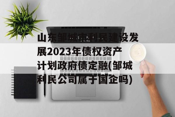 山东邹城市利民建设发展2023年债权资产计划政府债定融(邹城利民公司属于国企吗)