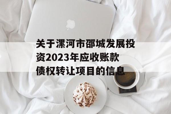 关于漯河市邵城发展投资2023年应收账款债权转让项目的信息