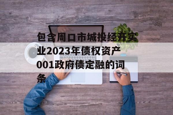 包含周口市城投经开实业2023年债权资产001政府债定融的词条