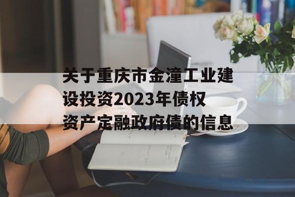 关于重庆市金潼工业建设投资2023年债权资产定融政府债的信息