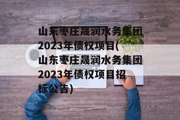 山东枣庄晟润水务集团2023年债权项目(山东枣庄晟润水务集团2023年债权项目招标公告)