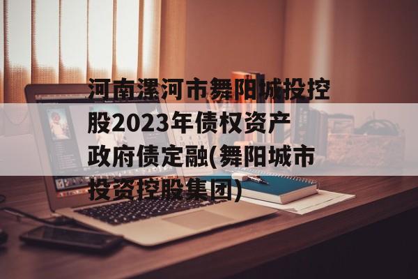 河南漯河市舞阳城投控股2023年债权资产政府债定融(舞阳城市投资控股集团)