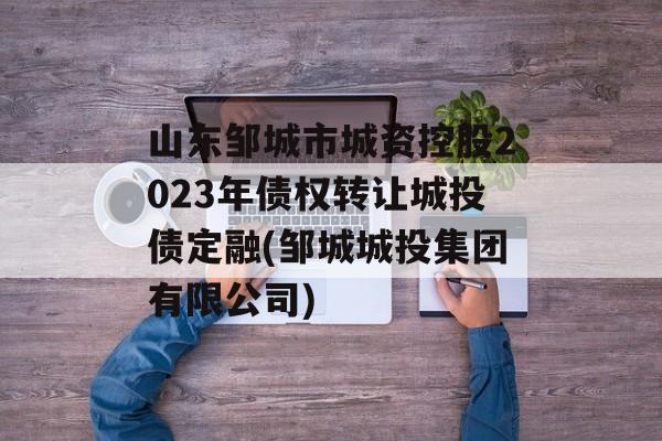 山东邹城市城资控股2023年债权转让城投债定融(邹城城投集团有限公司)