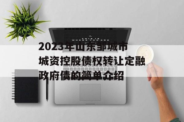 2023年山东邹城市城资控股债权转让定融政府债的简单介绍