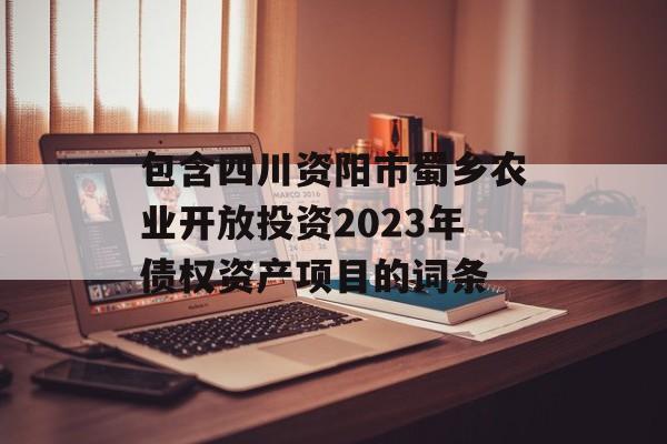 包含四川资阳市蜀乡农业开放投资2023年债权资产项目的词条