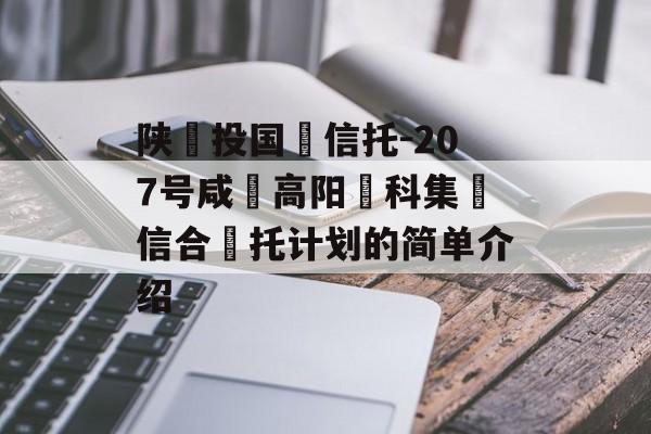 陕‮投国‬信托-207号咸‮高阳‬科集‮信合‬托计划的简单介绍