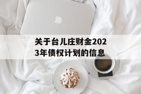 关于台儿庄财金2023年债权计划的信息