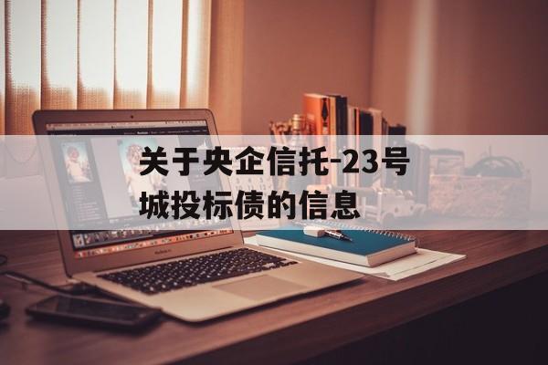 关于央企信托-23号城投标债的信息