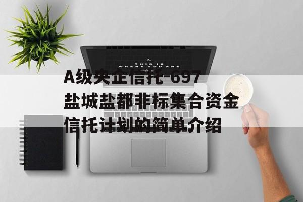 A级央企信托-697盐城盐都非标集合资金信托计划的简单介绍