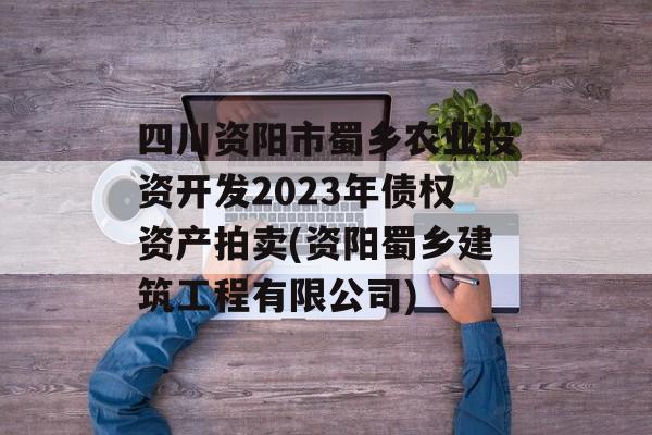 四川资阳市蜀乡农业投资开发2023年债权资产拍卖(资阳蜀乡建筑工程有限公司)