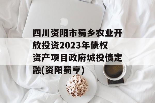 四川资阳市蜀乡农业开放投资2023年债权资产项目政府城投债定融(资阳蜀亨)