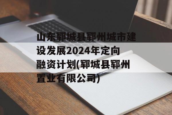 山东郓城县郓州城市建设发展2024年定向融资计划(郓城县郓州置业有限公司)