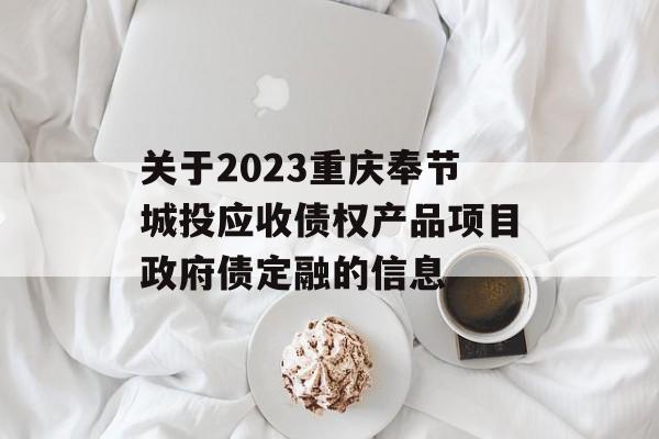 关于2023重庆奉节城投应收债权产品项目政府债定融的信息