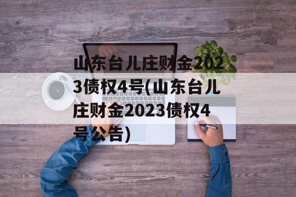 山东台儿庄财金2023债权4号(山东台儿庄财金2023债权4号公告)