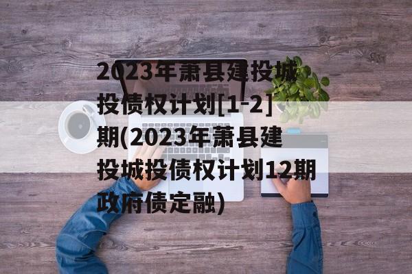 2023年萧县建投城投债权计划[1-2]期(2023年萧县建投城投债权计划12期政府债定融)