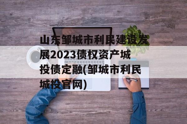 山东邹城市利民建设发展2023债权资产城投债定融(邹城市利民城投官网)