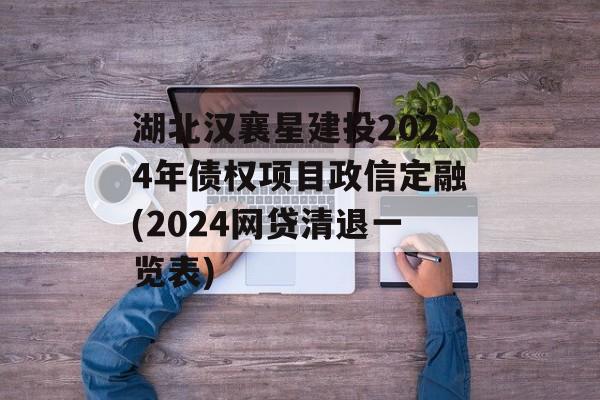 湖北汉襄星建投2024年债权项目政信定融(2024网贷清退一览表)