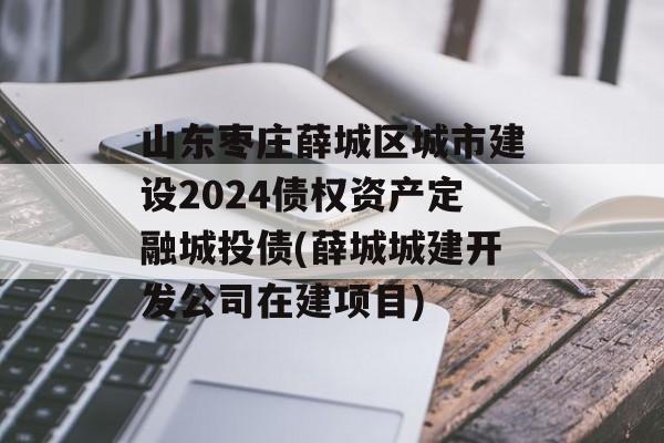 山东枣庄薛城区城市建设2024债权资产定融城投债(薛城城建开发公司在建项目)