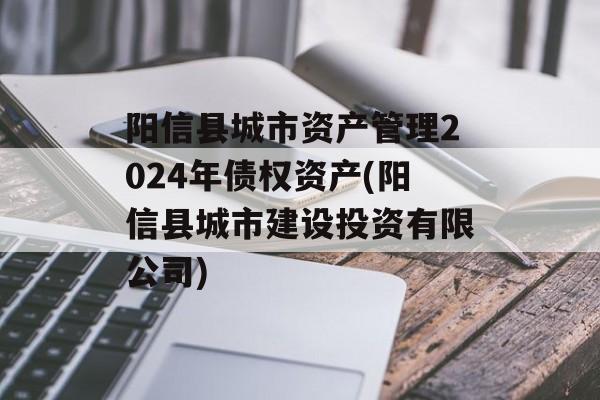 阳信县城市资产管理2024年债权资产(阳信县城市建设投资有限公司)