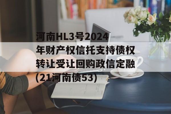 河南HL3号2024年财产权信托支持债权转让受让回购政信定融(21河南债53)